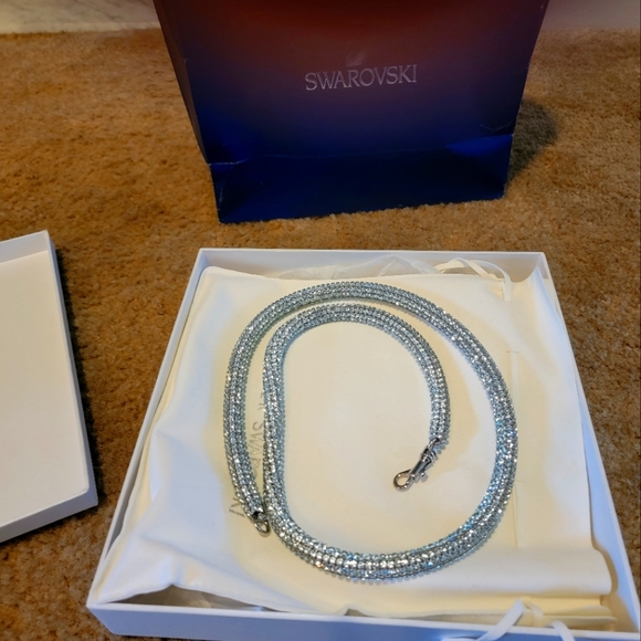 Swarovski double necklace